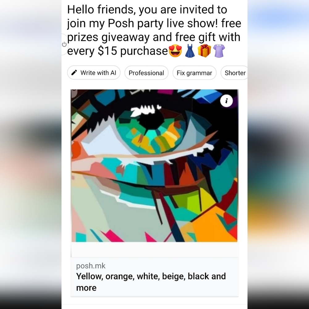 Posh party live share show! Share your beautiful colors. $3 And UP - Picture 1 of 1
